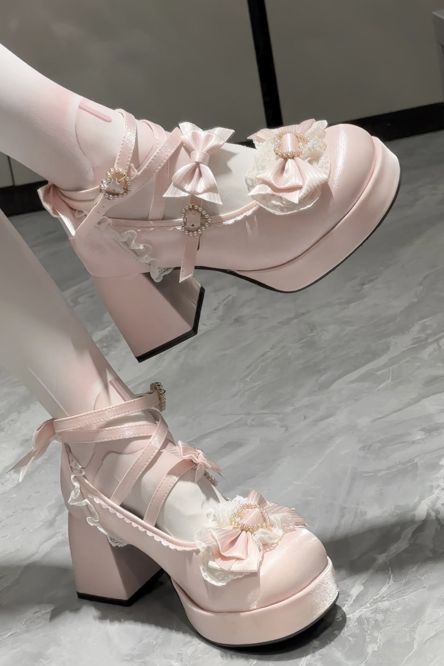 Ribbon Lolita Heels