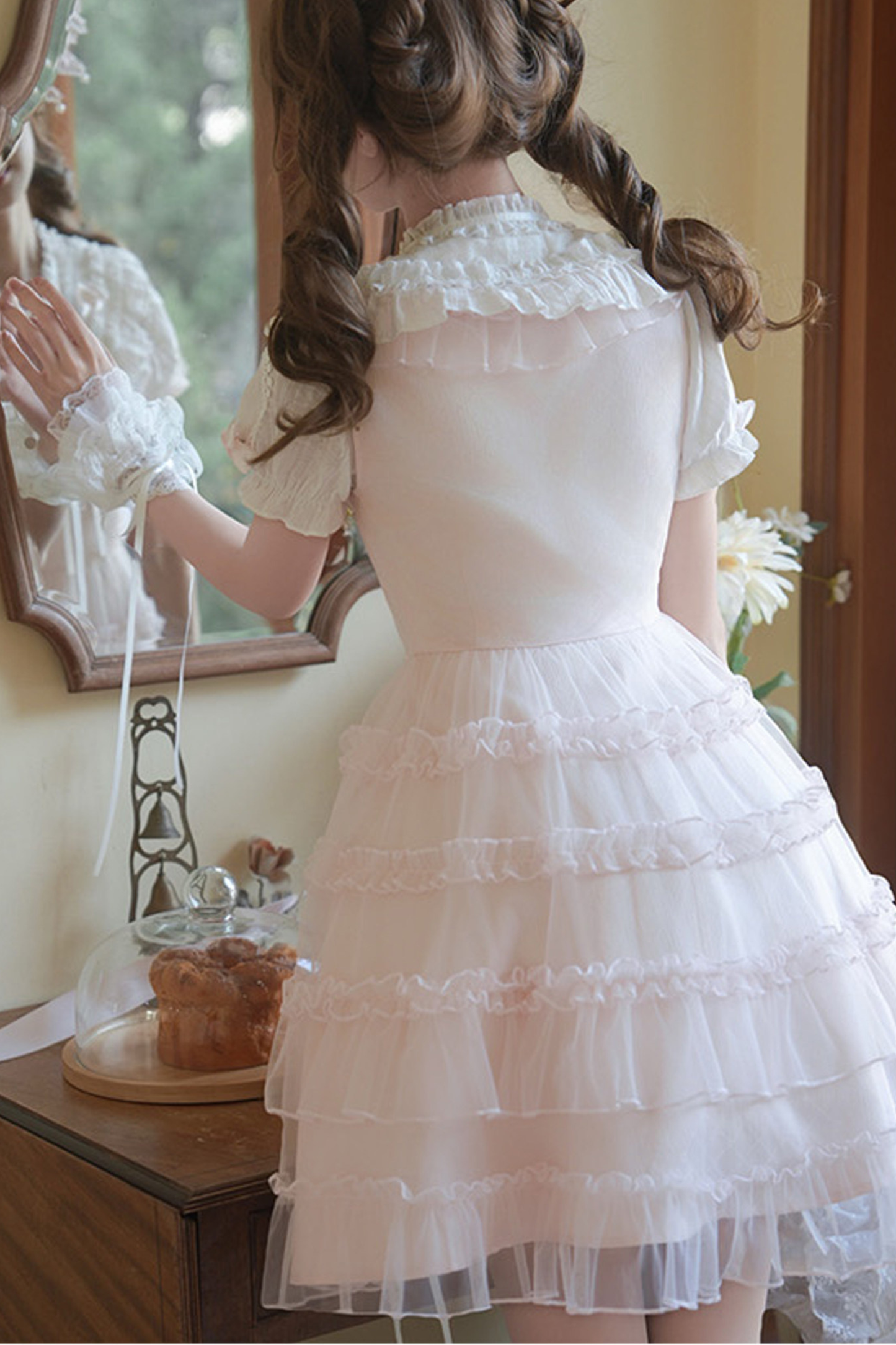 Sweet Girl Doll Collar Lolita Top + Skirt