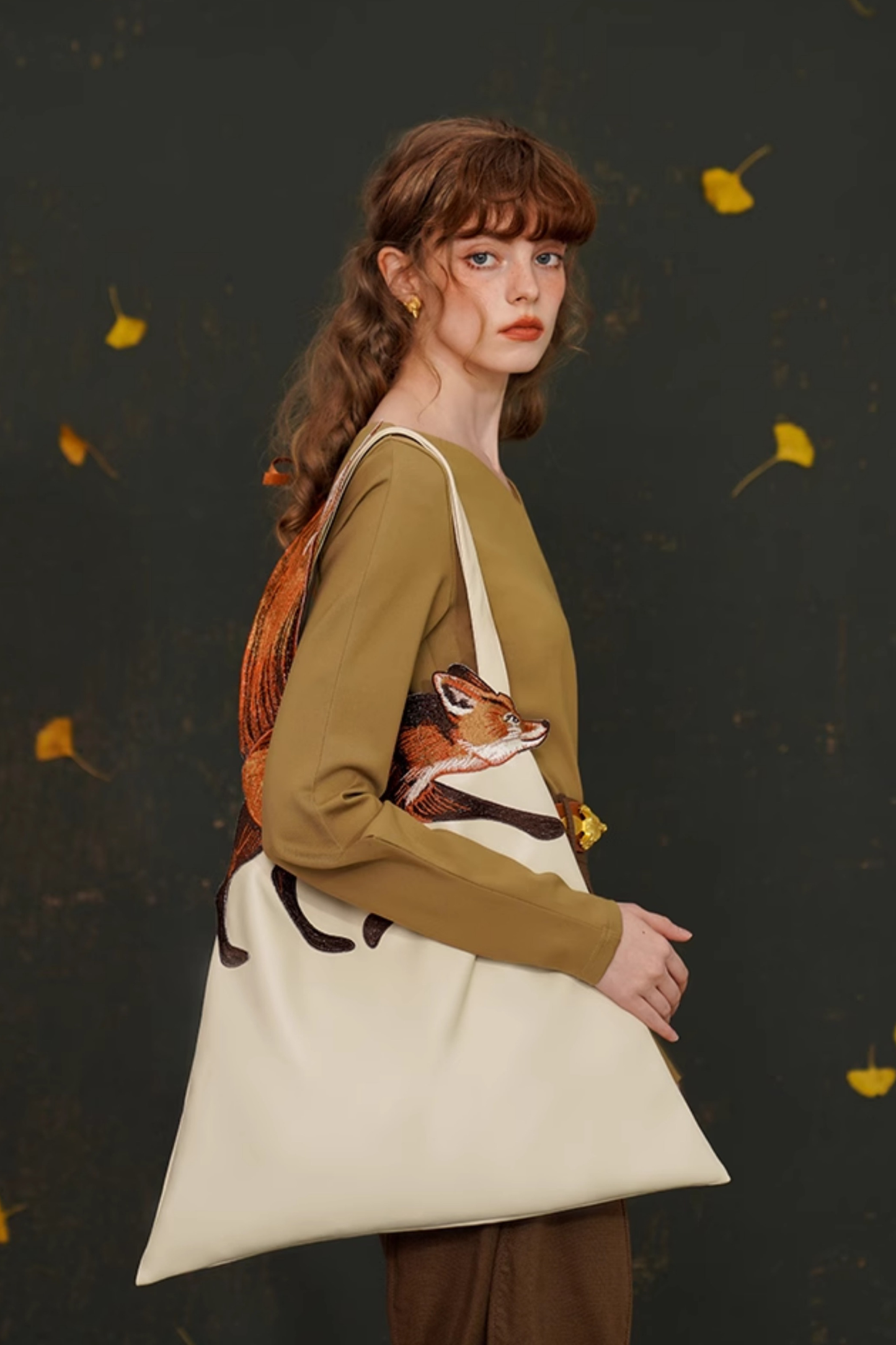 Fox Shoulder Canvas Bag