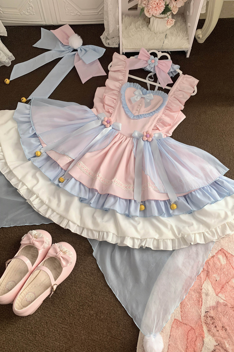 [pre-order] Sweet Heart Rabbit Pastel Lolita Dress