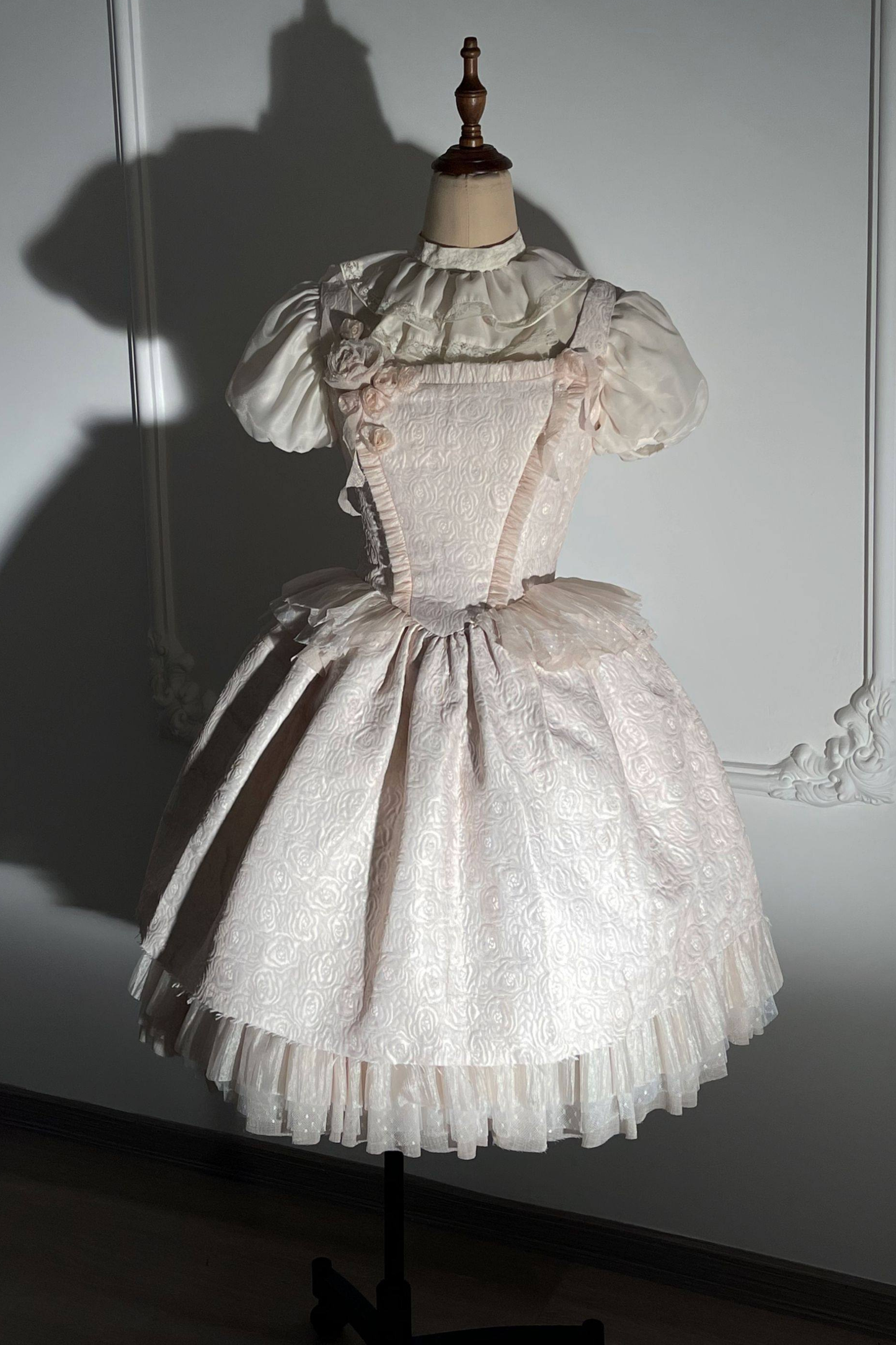 Silk Cotton Ruffle Collar Blouse + Sleeves