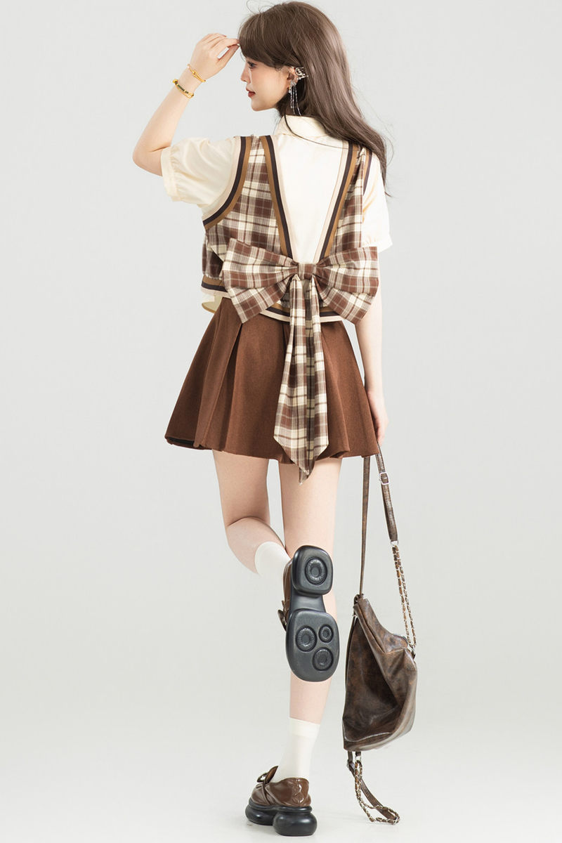 American Plaid Top + Skirt