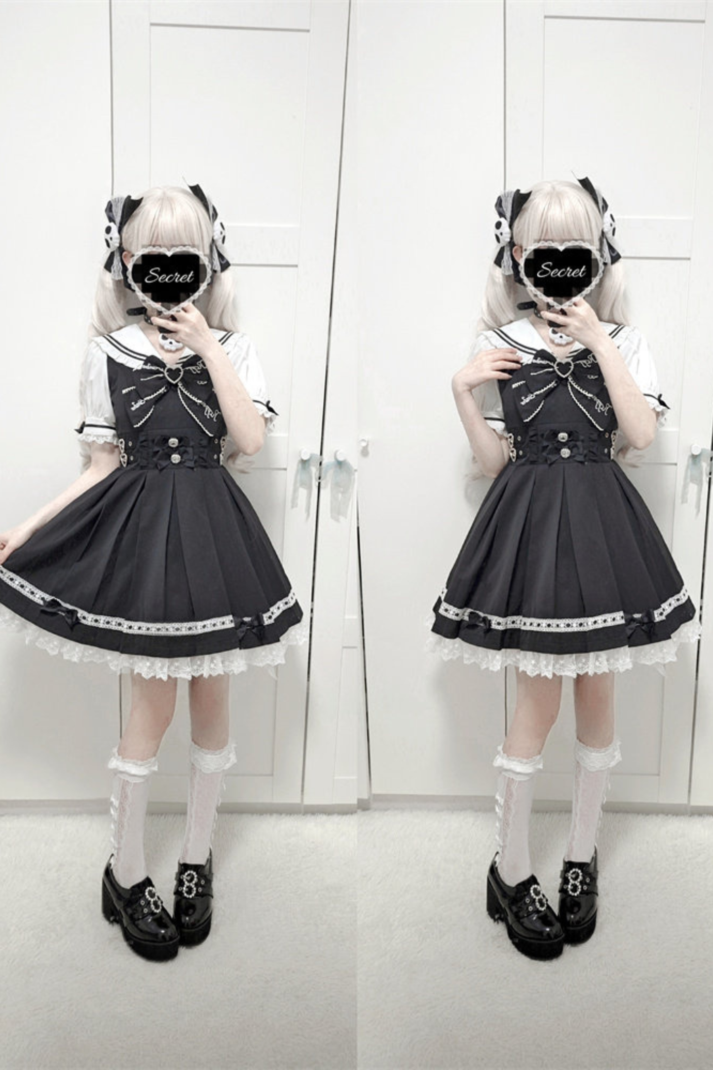 Dark Sweet Lace Sailor Dress