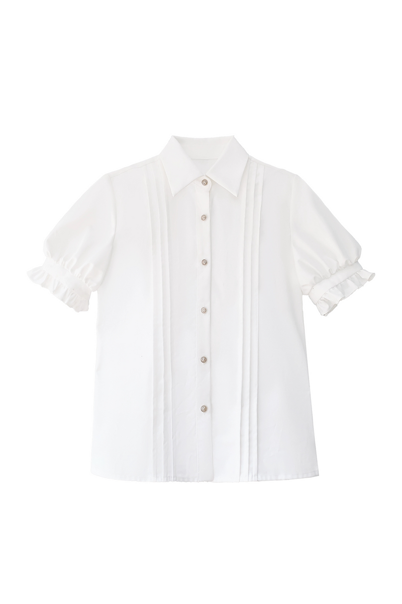 [reserved Item] Light Low College Style British Retro Vest Skirt + Shirt + Ribbon Tie + Brooch