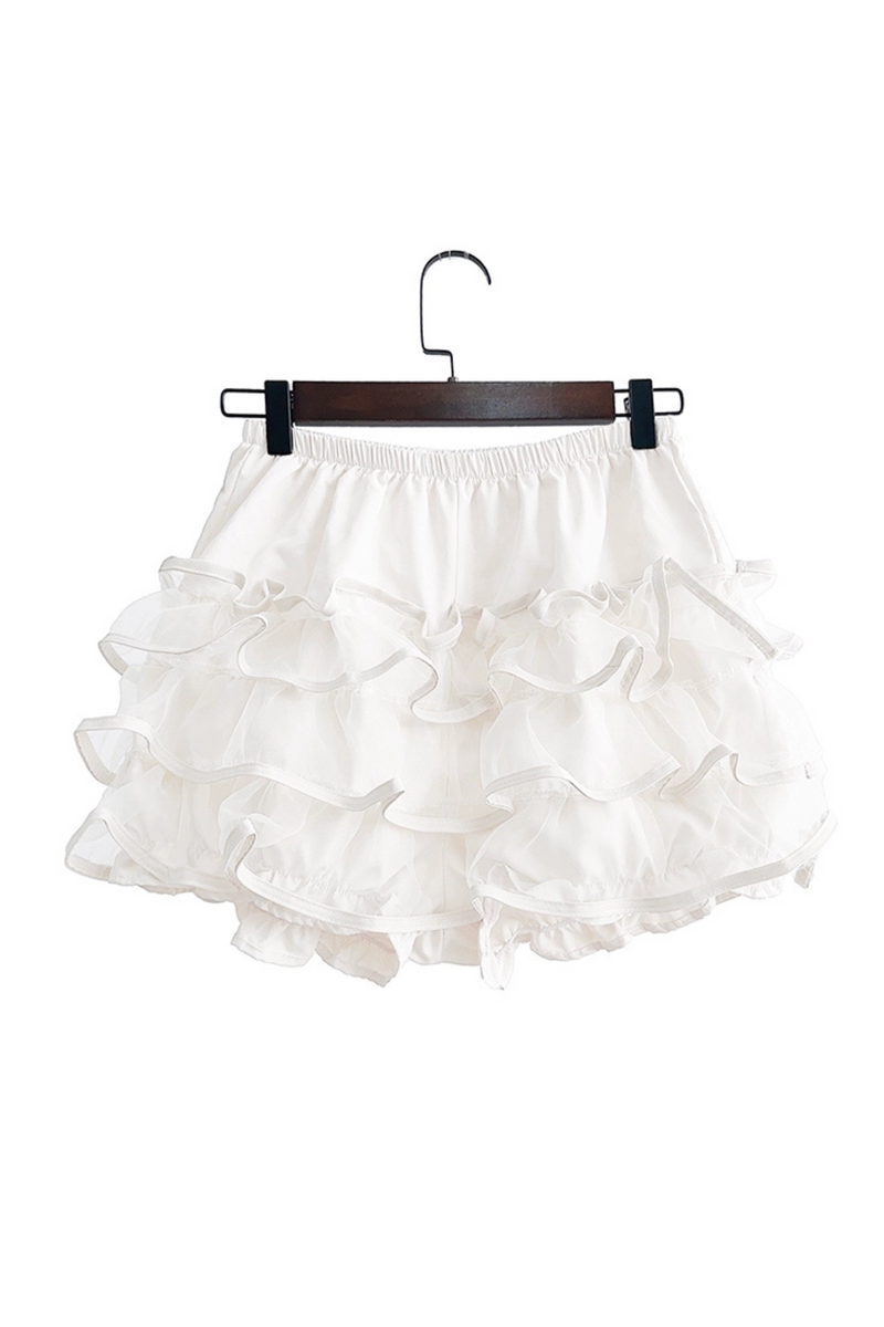 [pre-order] Wine Red Puff Sleeve Shirt + Balloon Jumper Skirt