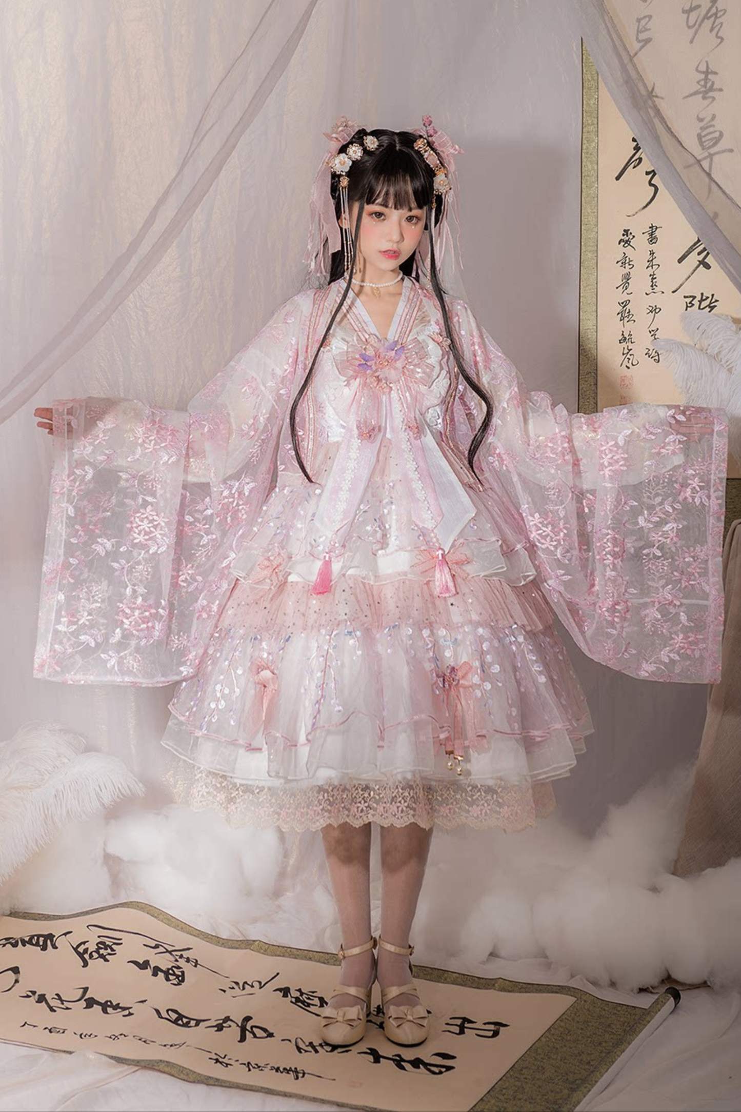 Sakura Sweet Chinese-style Lolita Dress