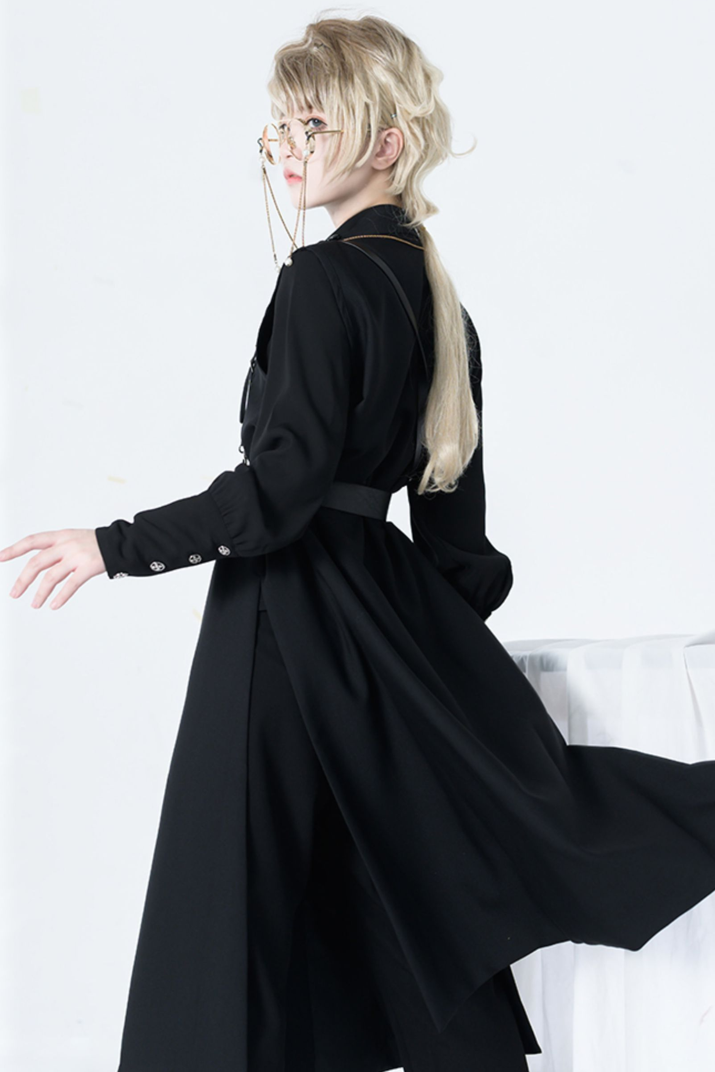 Retro Mode Stand Collar Blouse