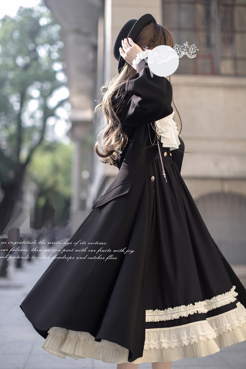 [pre-order] Retro Sweet College Coat + Suspender Skirt + Shirt + Collar + Brooch