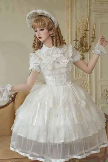 Sweet Ruffle Tiered Lolita Dress