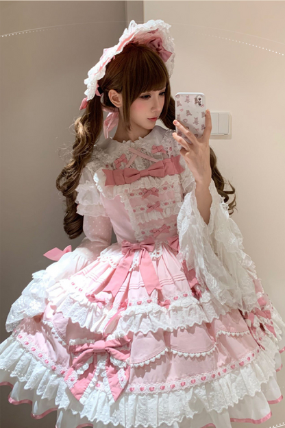 [pre-order] Lily's Tea Party Antique Lolita Dress Complete