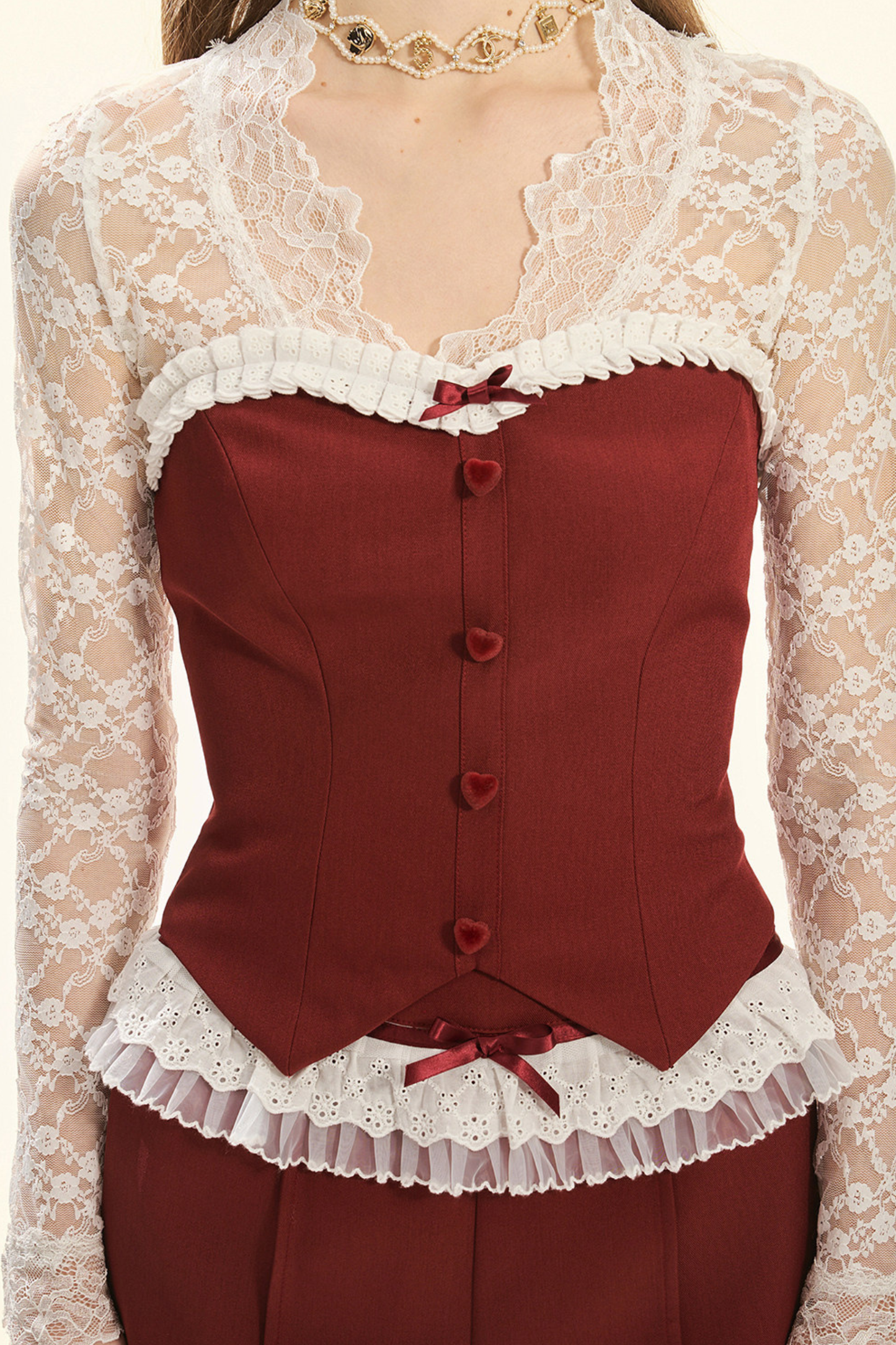Exquisite Lace Tube Top Set