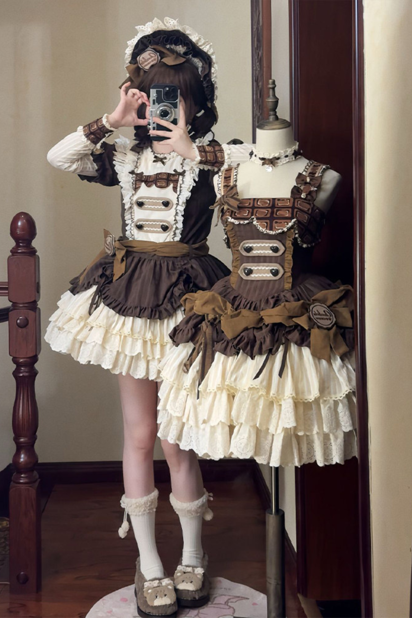 Hazel Doll Lolita Dress + Jumper Skirt + Bonnet + Hat + Necklace