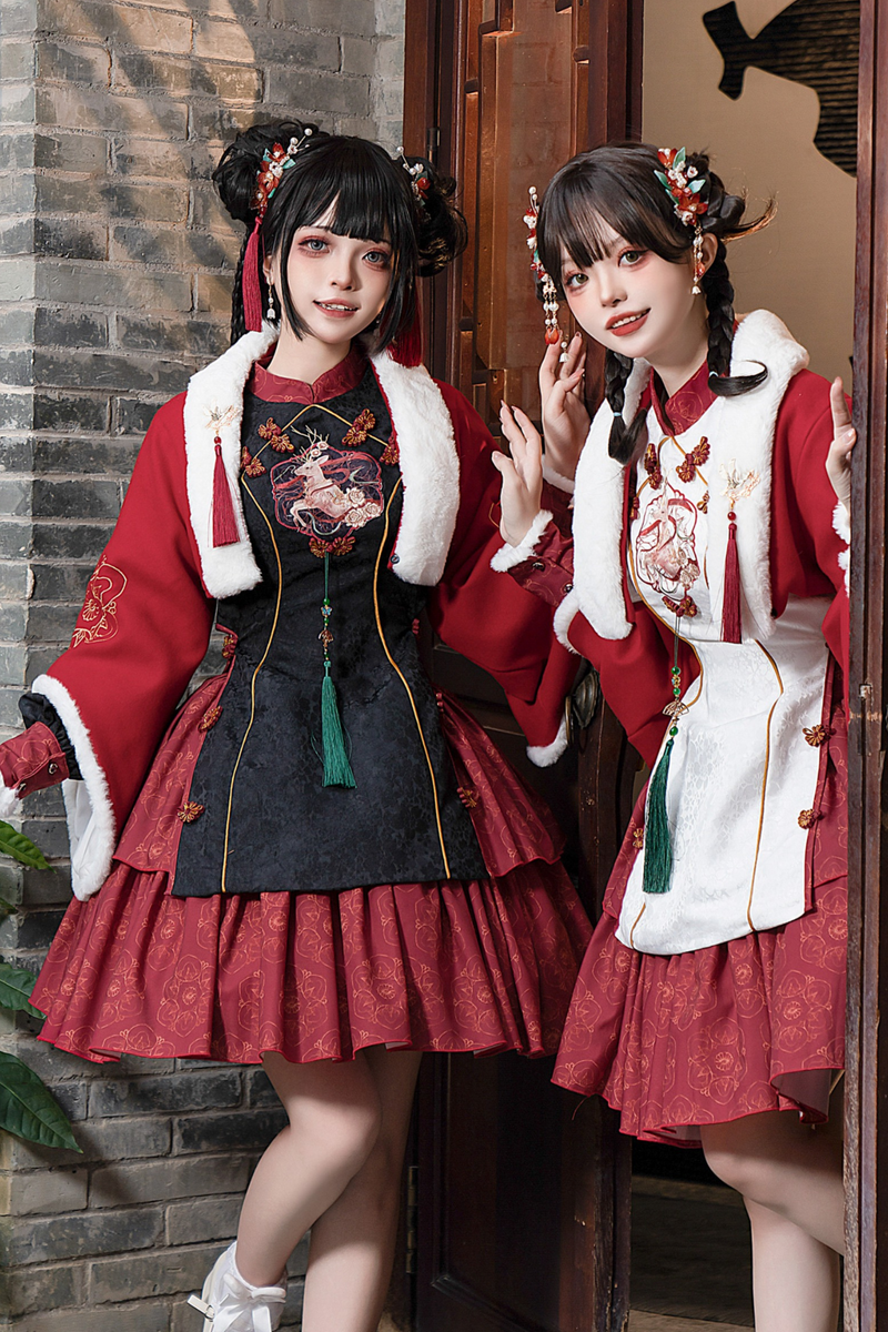 Snow Chinese-style Girly Dress