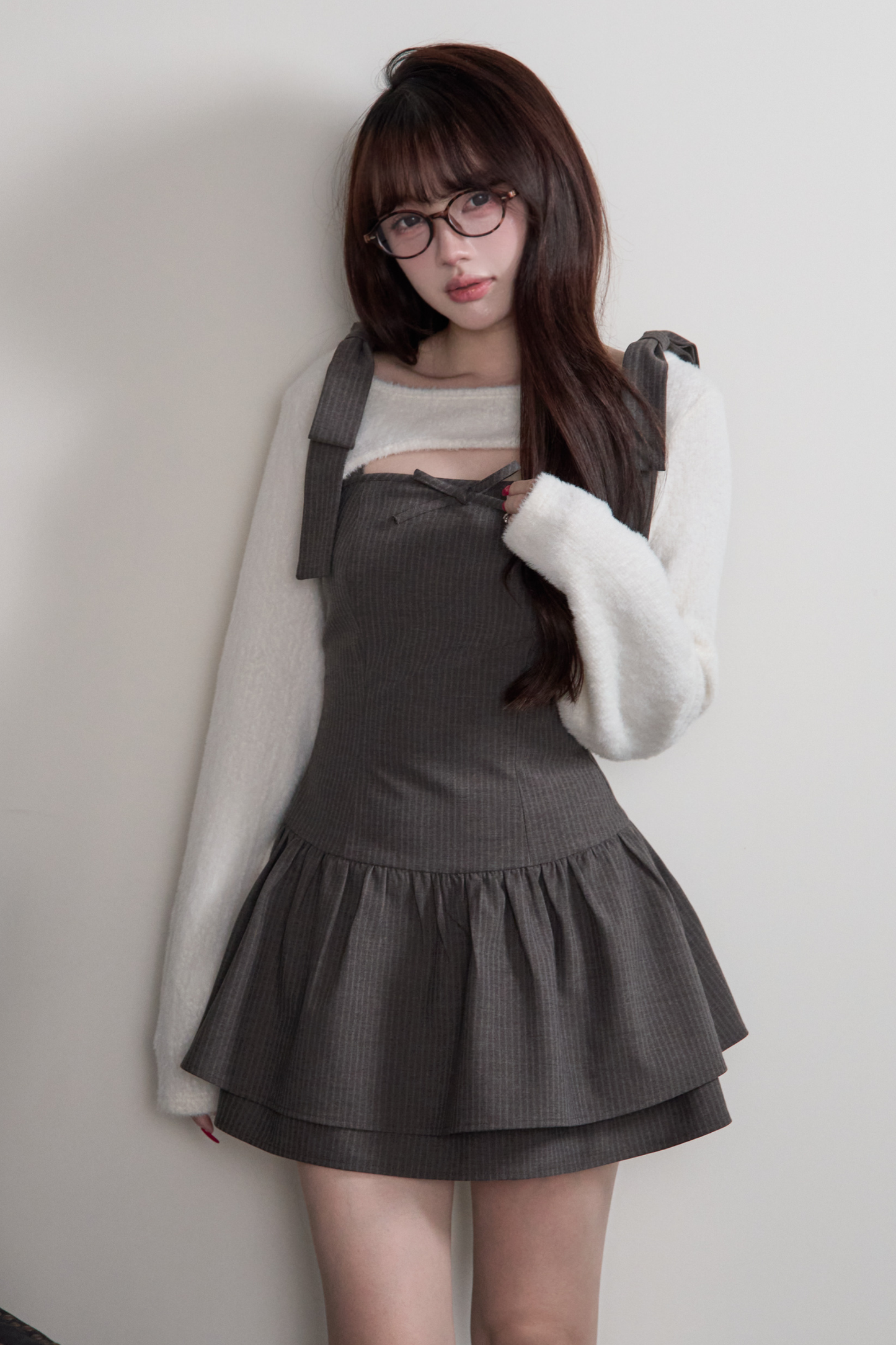 Ribbon Suspender Dress + Top