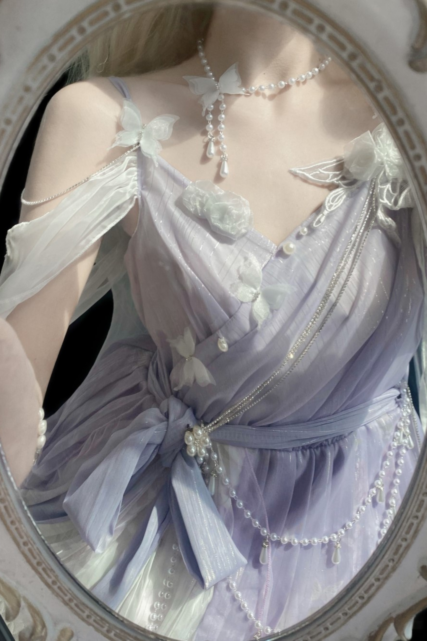 [pre-order] Sweet Girly Dress + Shawl + Necklace