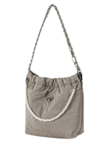 Fragrance Pearl Chain Drawstring Shoulder Bag