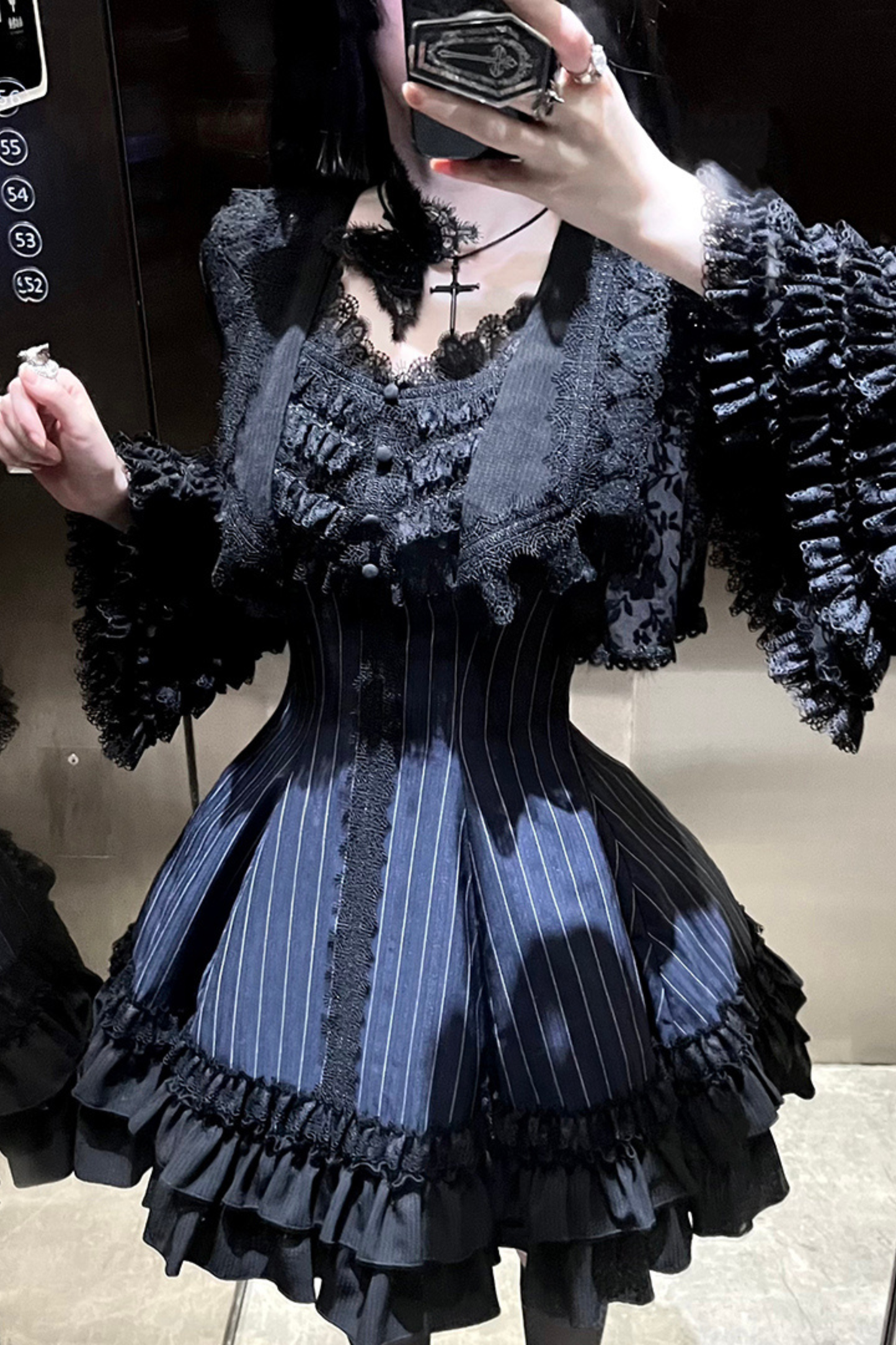 Dark Tailored Slim Gothic Lolita Dress + Outerwear