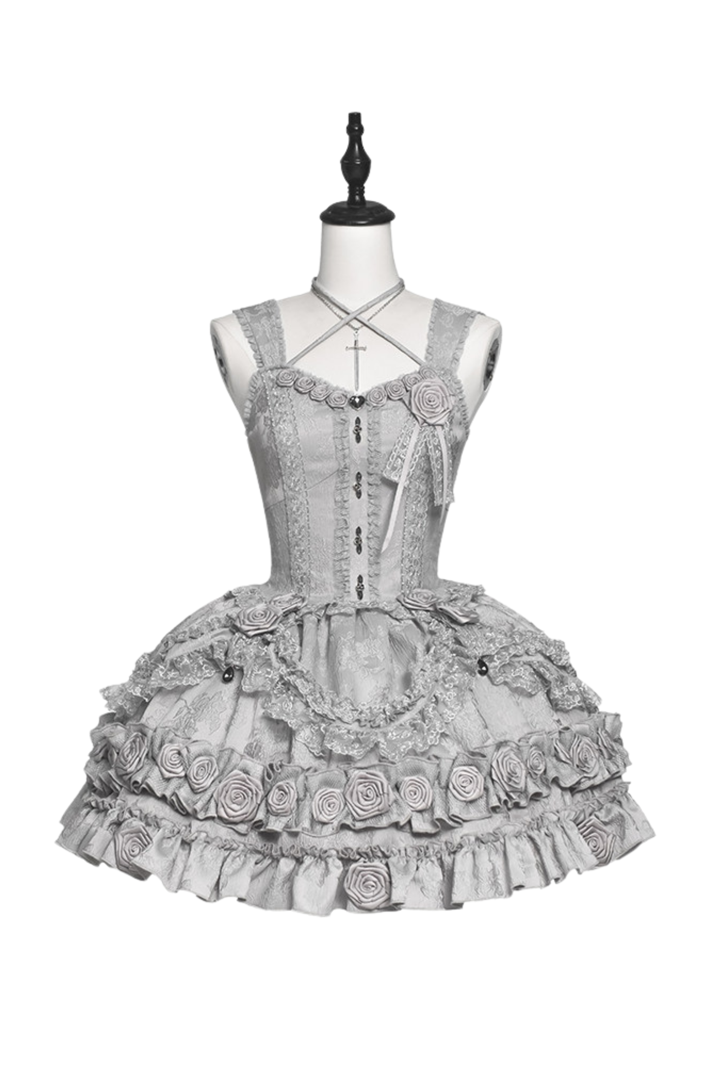 Dark Gothic Style Lolita Dress + Shawl