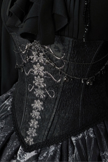 Gothic Lolita Jumper Skirt + Jacket + Skirt + Shirt + Corset + Accessories