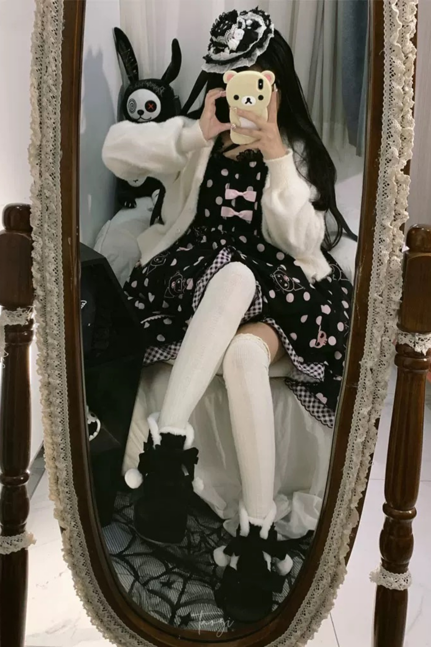 [pre-order] Ribbon Snow Girly Boots