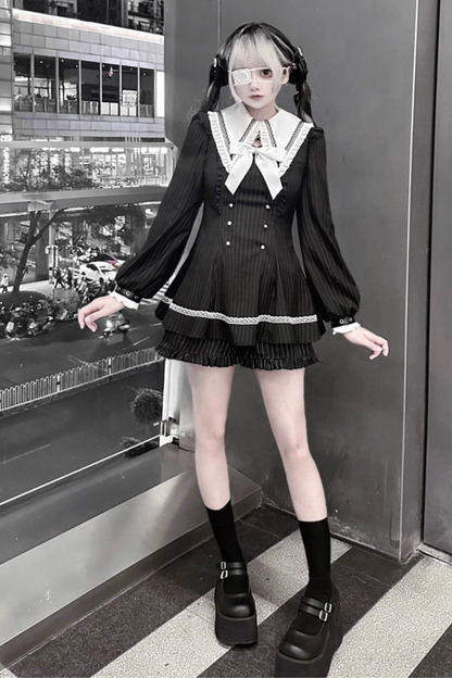 Striped Sailor Dress + Shorts