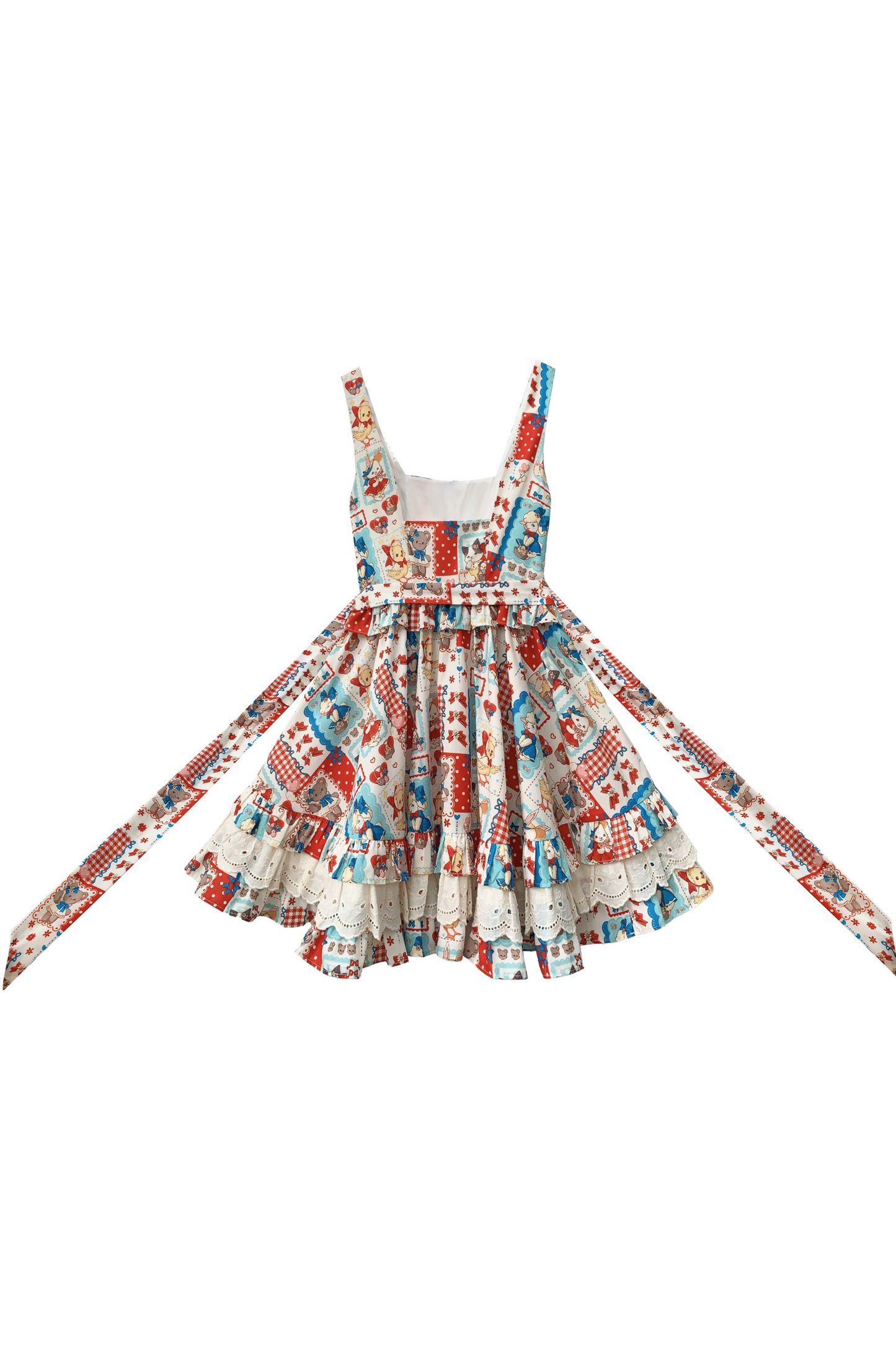 Pre-order Item] Retro Pop Suspender Vest Skirt + Shirt