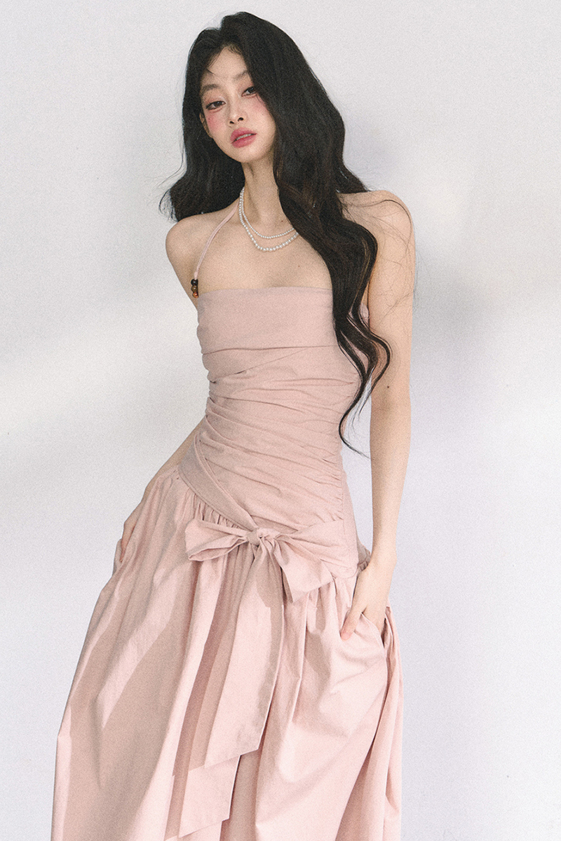 Halter Neck Long Dress