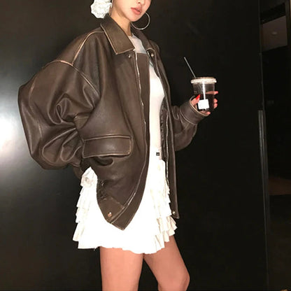 Oversized Zipper Jacket