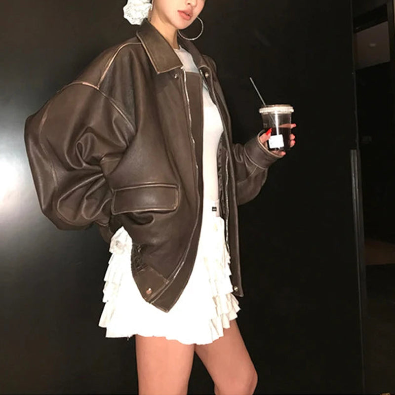 Oversized Zipper Jacket