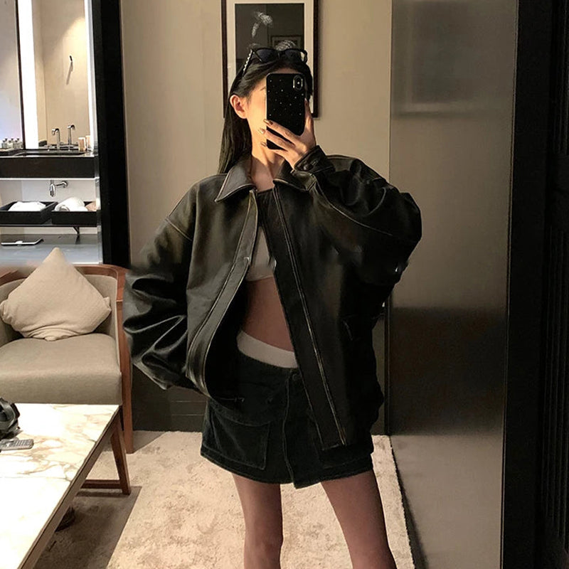 Oversized Zipper Jacket