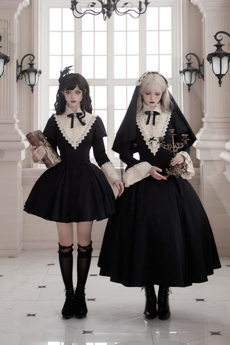 [pre-order] Dark Gothic Girl School Dress Set
