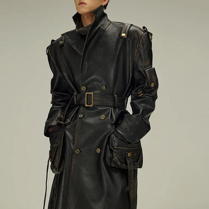 Leather Trench Coat