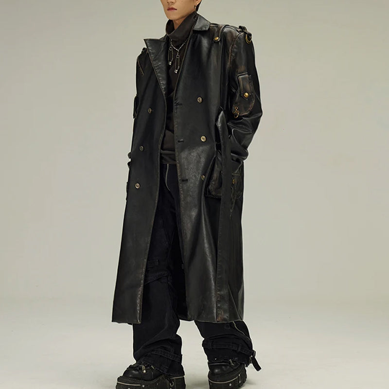 Leather Trench Coat