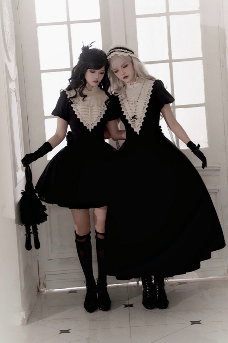 [pre-order] Dark Gothic Girl School Dress Set