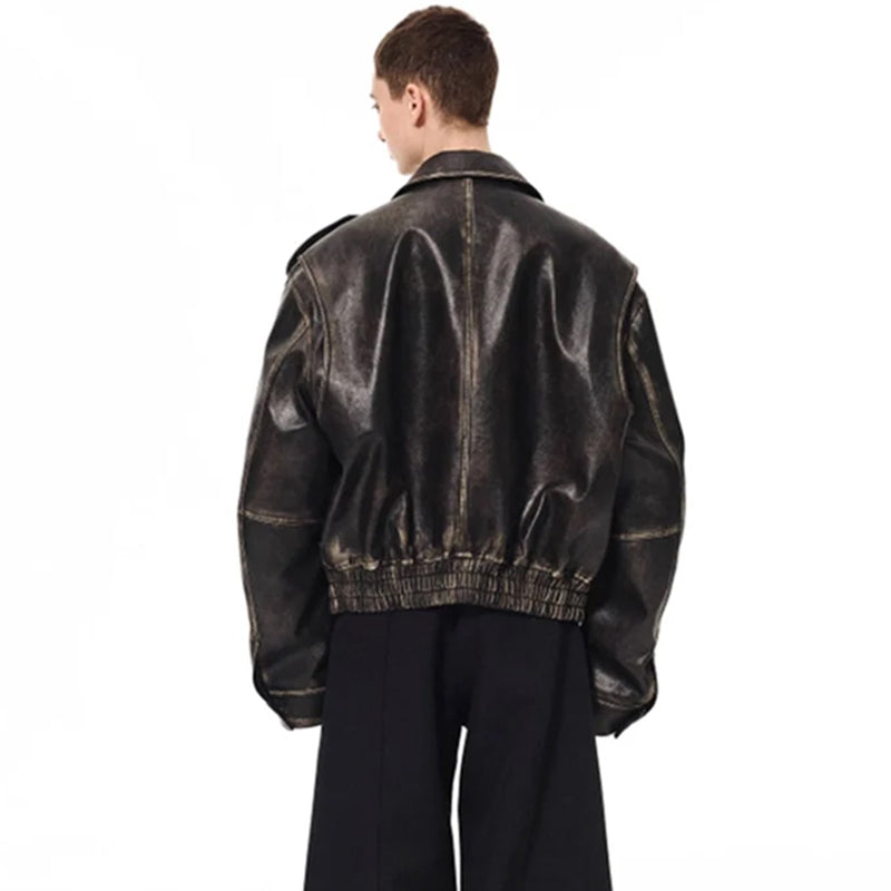 Oversized Leather Jacket
