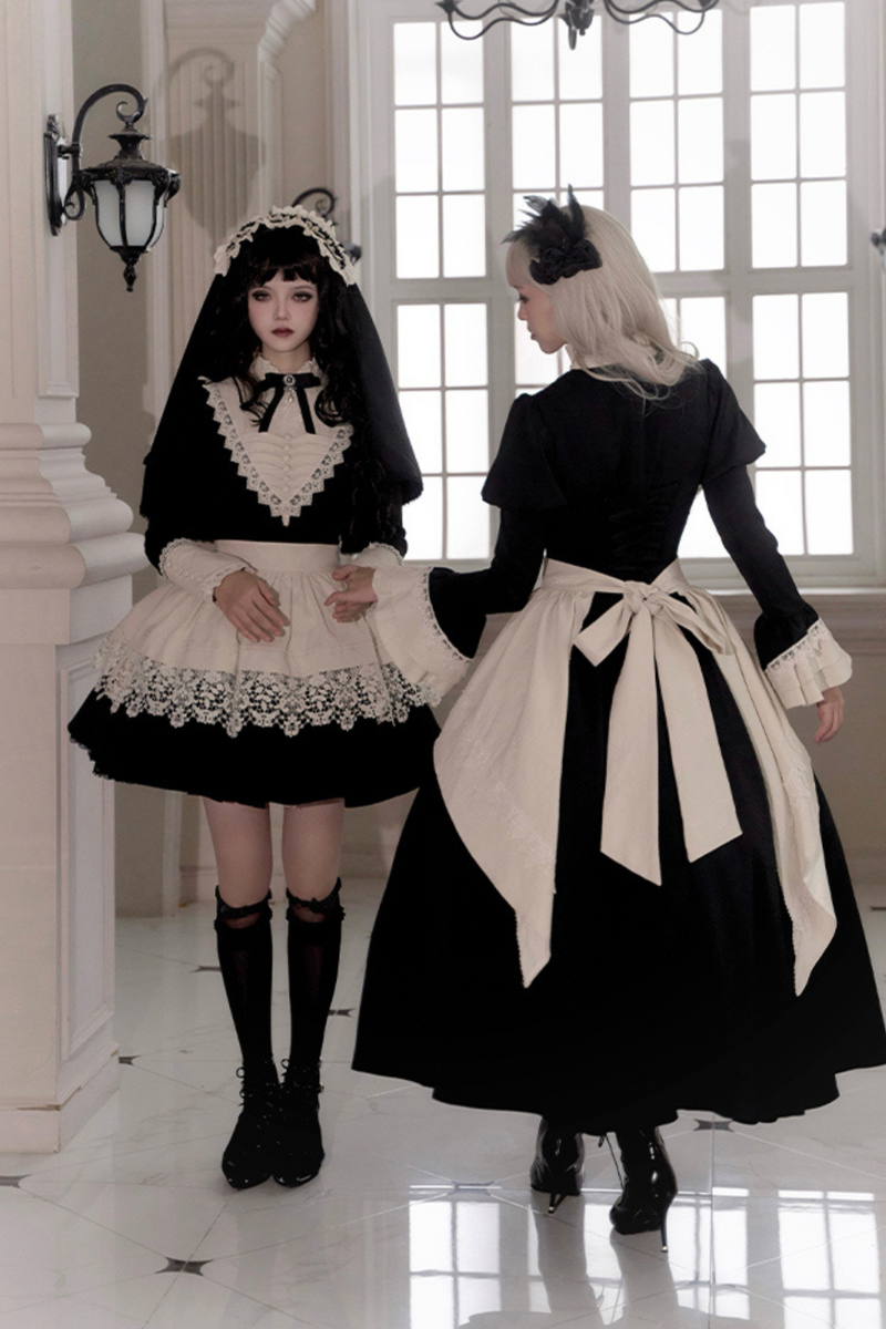 [pre-order] Dark Gothic Girl School Dress Set