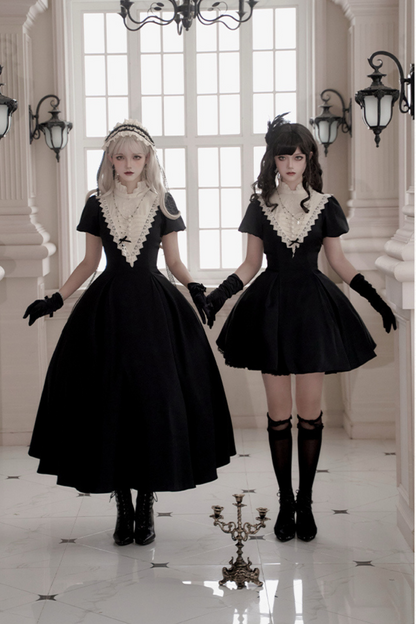 [pre-order] Dark Gothic Girl School Dress Set