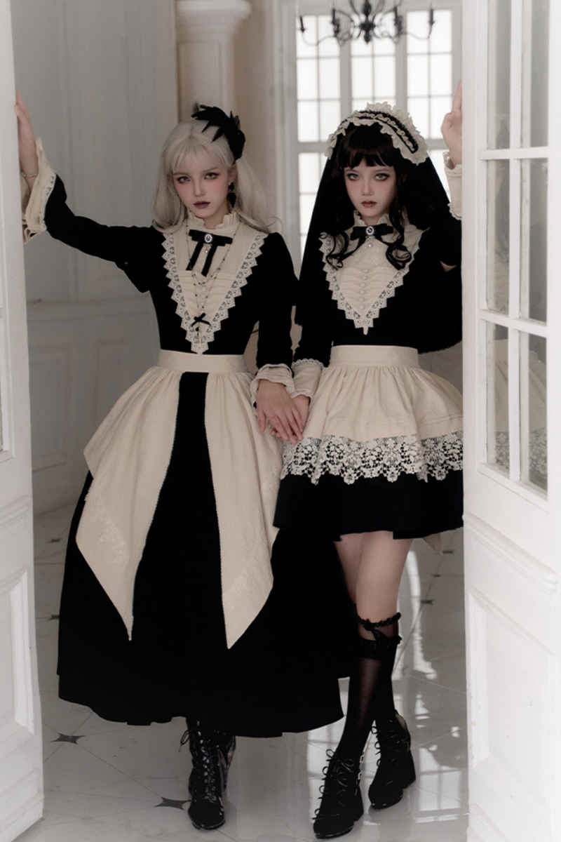 [pre-order] Dark Gothic Girl School Dress Set