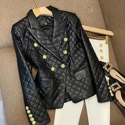 Classic Leather Blazer