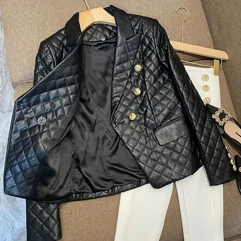 Classic Leather Blazer