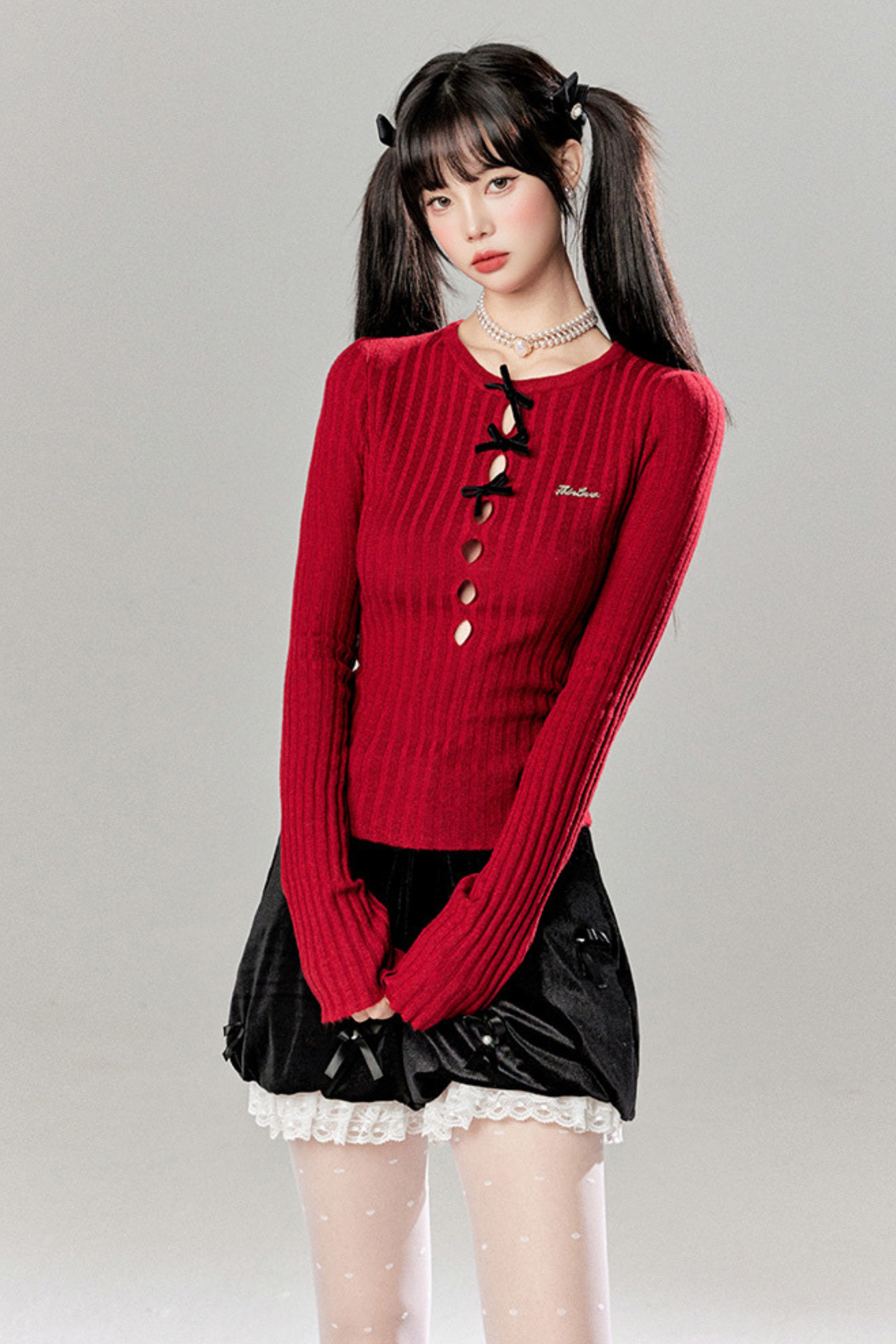 Little Ribbon Top + Long Skirt + Short Skirt