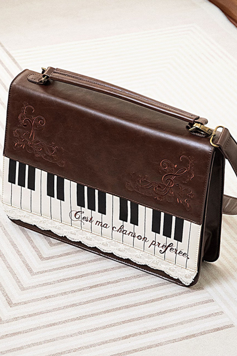 Literary Piano Shoulder Bag