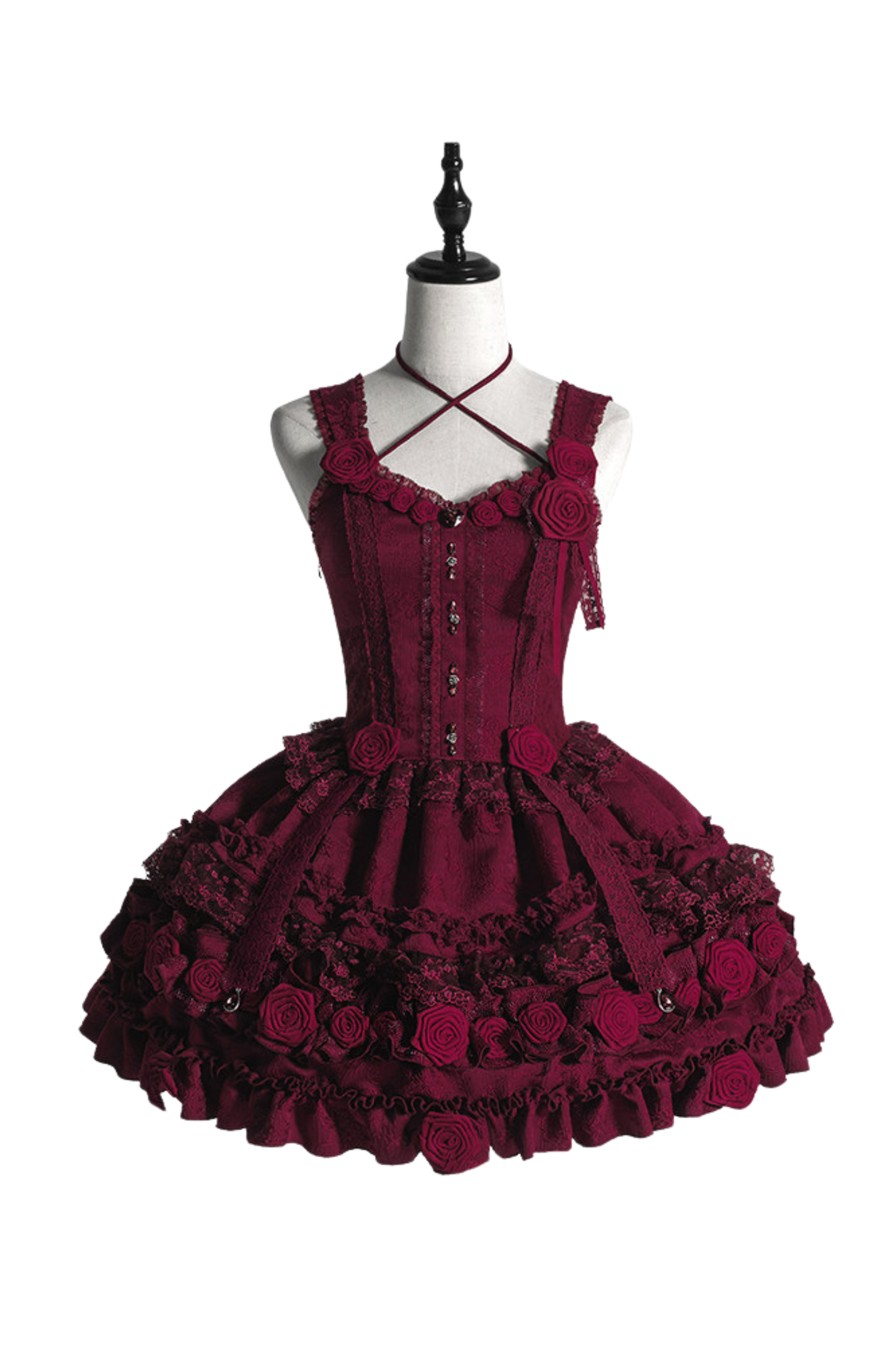 Dark Gothic Style Lolita Dress + Shawl