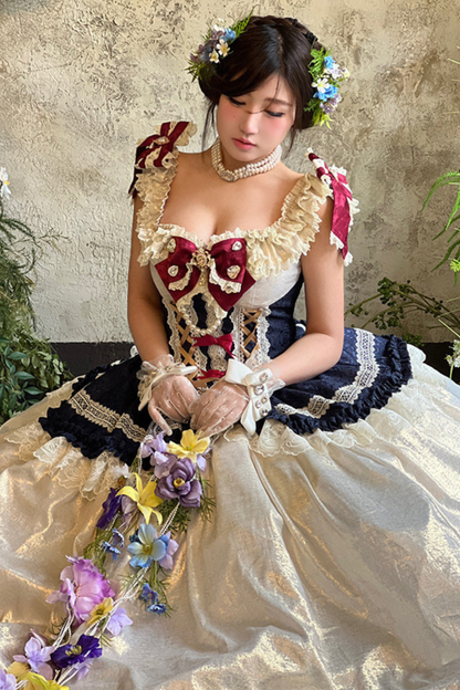 Snow White Lolita Dress + Big Ribbon