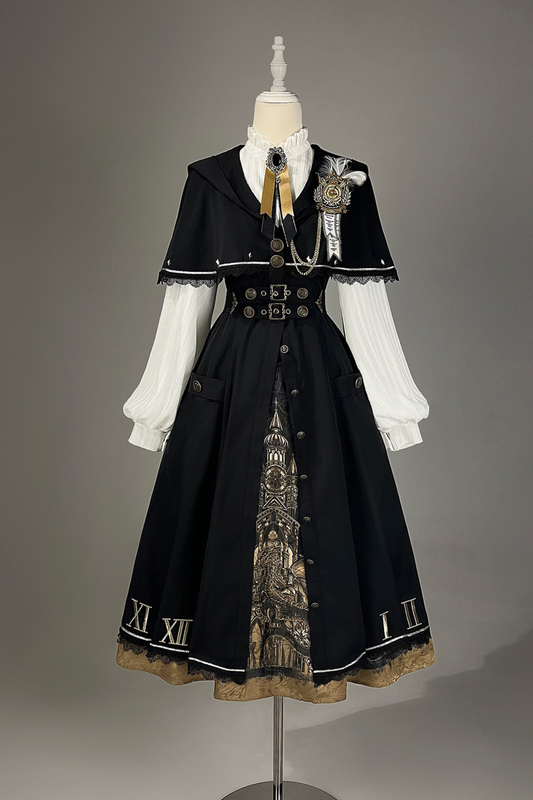 Dragon Aria Lolita Cape Coat + Top + Skirt