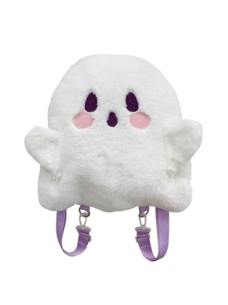 Fluffy White Ghost Backpack