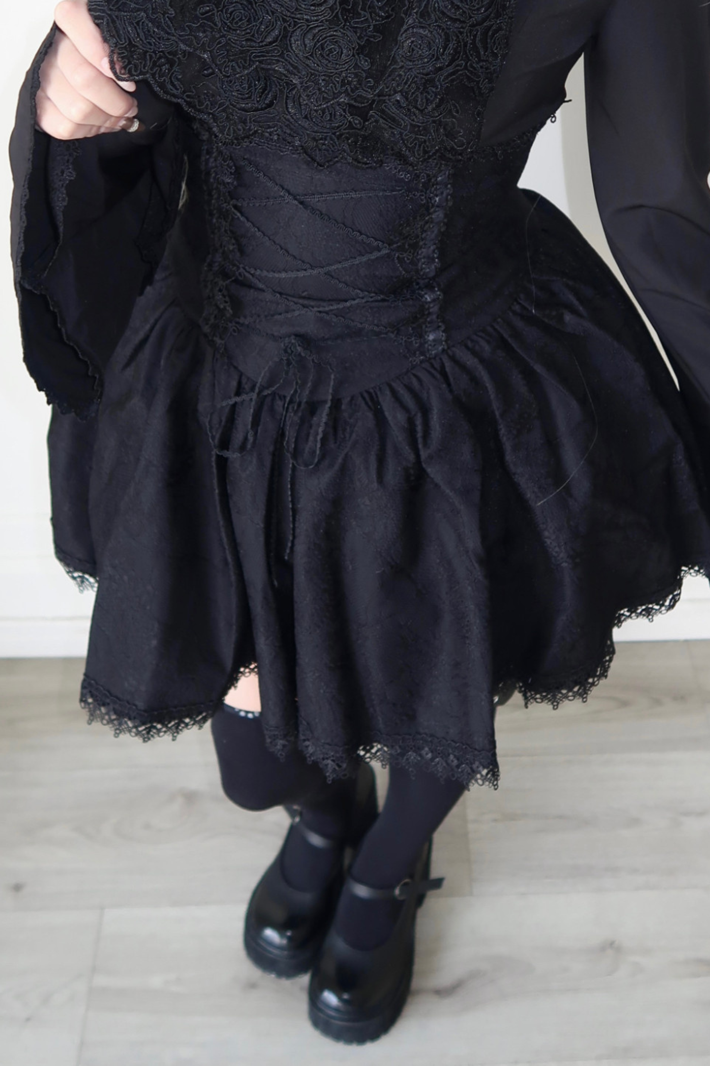 Gothic Top + Lace Skirt