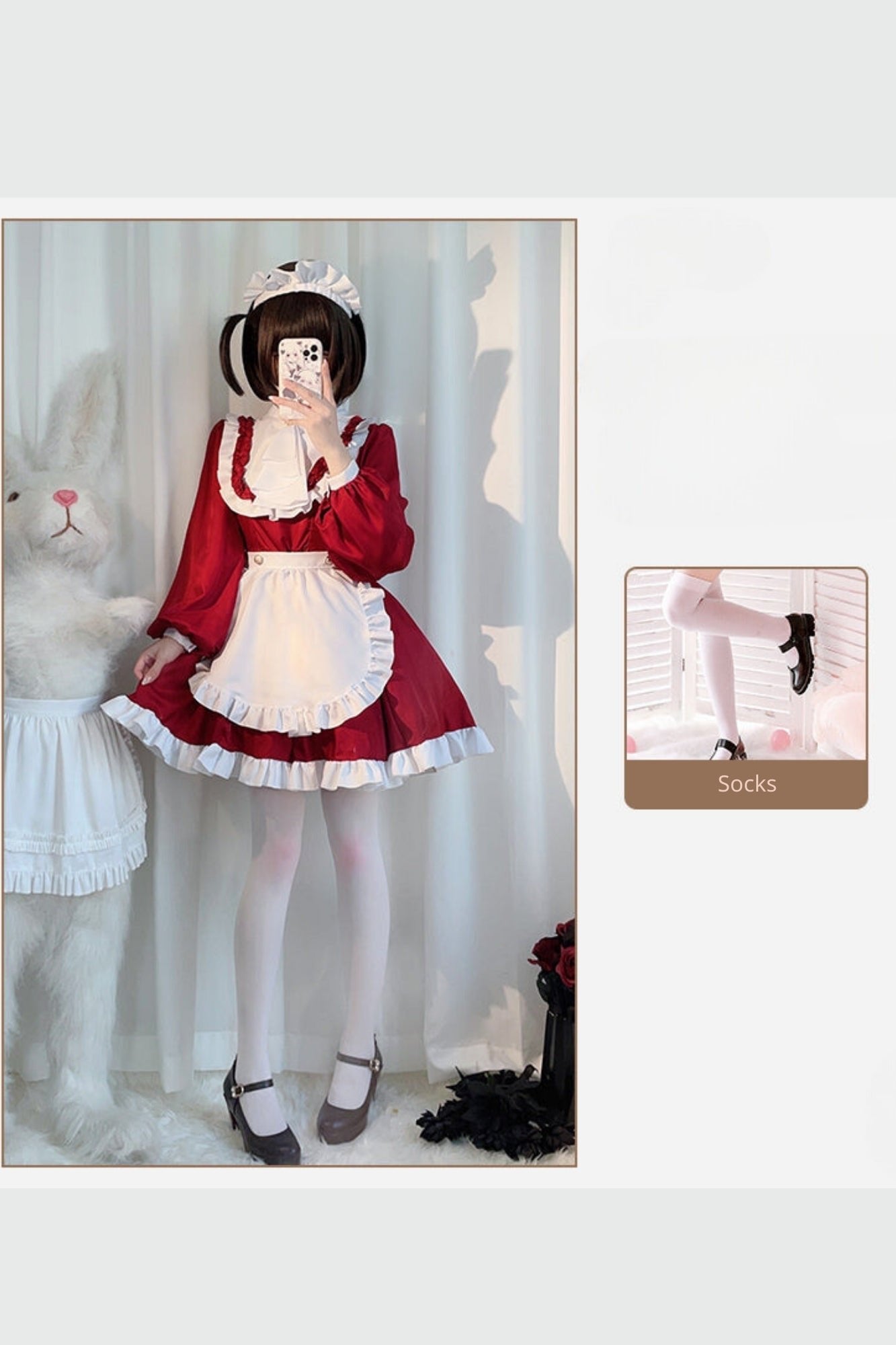 Red Maid Cosplay Dress