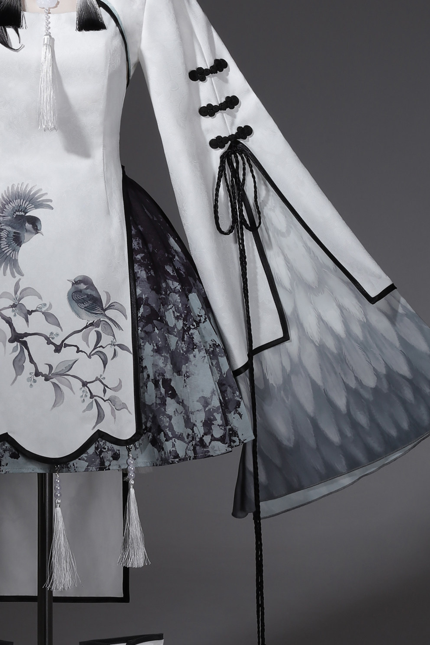 Chinese-style Top + Skirt + Camisole Dress + Leg Warmers