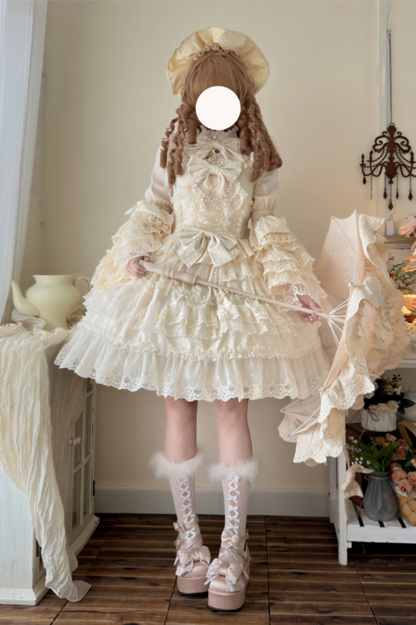 [pre-order] Heart Throbbing Lolita Dress + Ruffle Blouse